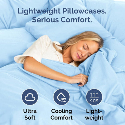 Standard Pillow Cases Set of 10 - Ultra Soft Hotel Quality Pillowcase Covers - Comfy, Cozy & Wrinkle Free - Shrink, Stain and Fade Resistant - Machine Washable Pillow Protectors - 10 Pcs Set - White - Colors A