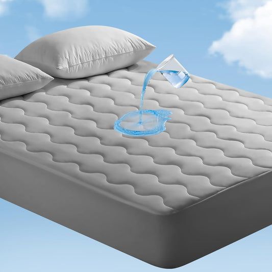 Elegear Cooling Mattress Pad King, Upgraded Arc-Chill® 3.0 + PCM Cooling, Stay Cool All Night, Breathable & Soft, Deep Pocket 18", Washable Mattress Protector for Hot Sleepers, Gray