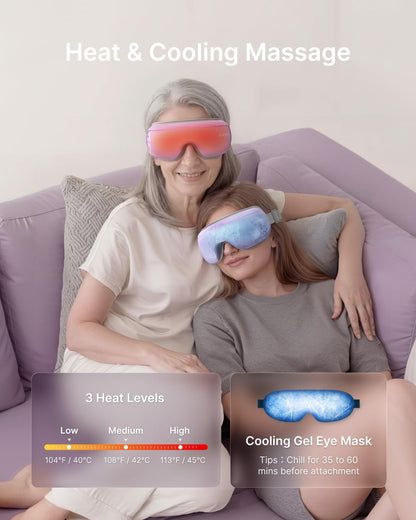 RENPHO Eyeris 3 Eye Massager with Heat and Cooling, Massaging Eye Mask
