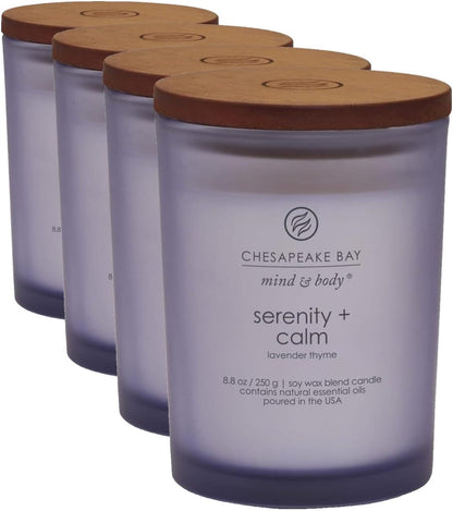 Chesapeake Bay Candle Scented Candle Serenity + Calm (Lavender Thyme) Coffee Table Home Décor