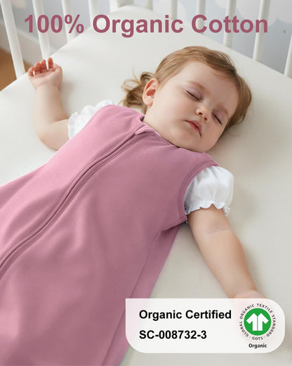 Yoofoss Baby Sleep Sack Baby Wearable Blanket 100% Cotton 2-Way Zipper Toddler Sleeping Sack