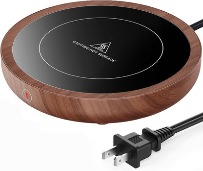 SWEETFULL Coffee Mug Warmer, Electric Cup Warmer for Desk - Wood