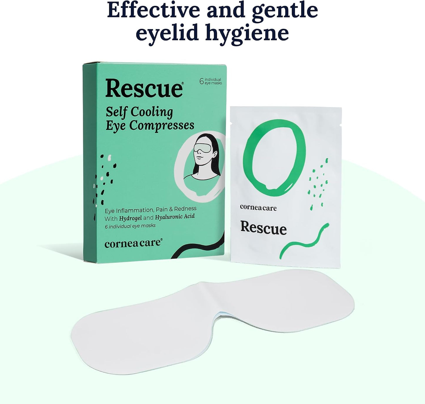 CorneaCare Rest: Self Heating Warm Compress for Dry Eyes | Heated Eye Mask for Fast Relief | Steam Mask for Stye Treatment | No Microwave or Washcloth Needed | Travel Ready Warm Compress | 30 Count