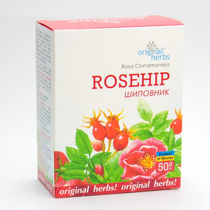 Rosehip Herbal Tea (Rosa Cinnamomea) - Wild Crafted Original Herbs Tea 50g | High Vitamin C Fruit Tea for Immune Support and Relaxation