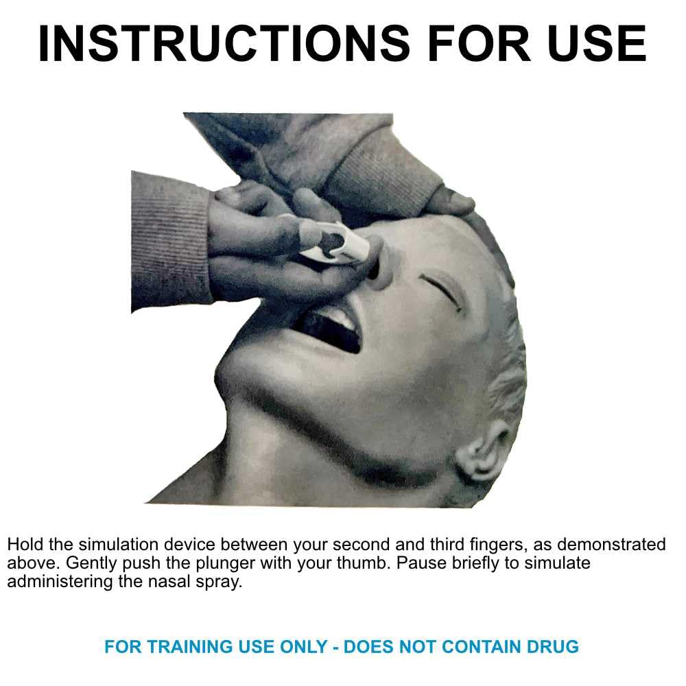 WNL Products Nasal Med Trainer First Aid Training Device, 5-Pack