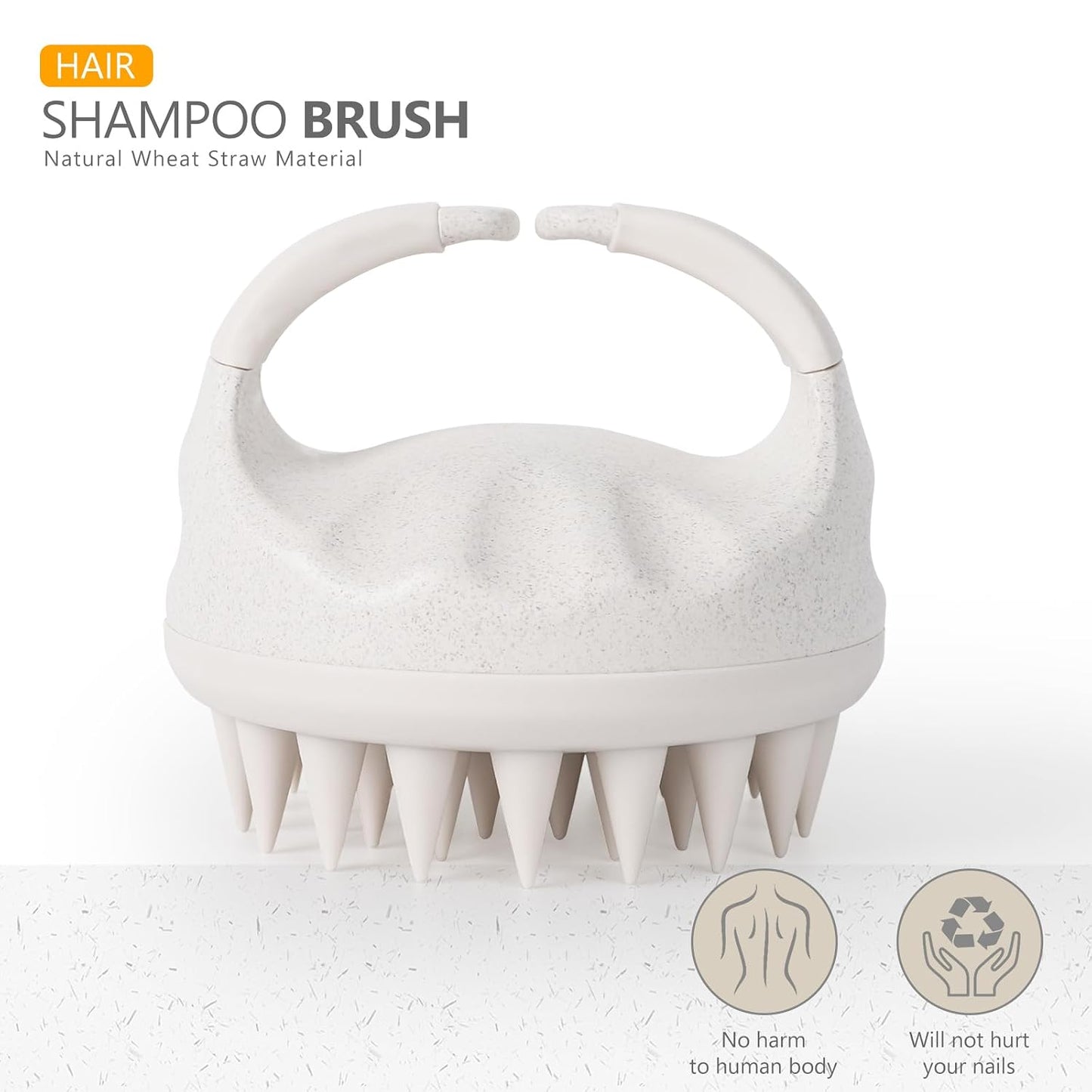 Sndyi Scalp Massager Shampoo Brush, Scalp Scrubber with Soft Silicone Bristles, Scalp Exfoliator for Dandruff Removal, Scalp Massager for Hair Growth, Wet Dry Hair Brush for Scalp Care, Green