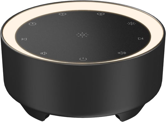 Kipcush White Noise Machine for Sleeping – High-Fidelity Non-Looping Sounds, Dimmable Night Light, USB Powered, Sleep Sound Machine for Baby, Kids & Adults (A - Model White+, Standard)