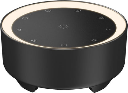 Kipcush White Noise Machine for Sleeping – High-Fidelity Non-Looping Sounds, Dimmable Night Light, USB Powered, Sleep Sound Machine for Baby, Kids & Adults (A - Model White+, Standard)