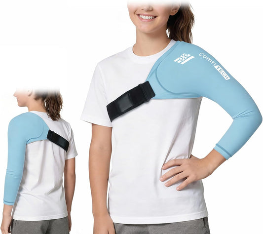 ComfiTECH Youth Shoulder Arm Ice Pack Wrap for Young Pitchers, Large