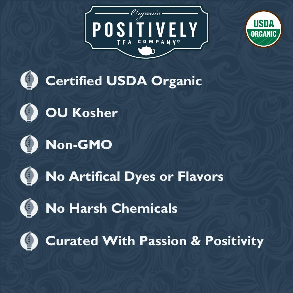 Positively Tea, Organic Passion Fruit Black Tea, Loose Leaf, 16 Ounce