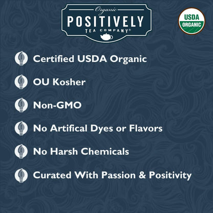 Positively Tea, Organic Passion Fruit Black Tea, Loose Leaf, 16 Ounce