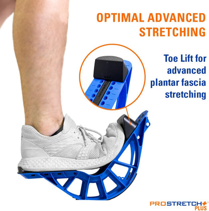 ProStretch Plus, Customizable/Adjustable Calf Stretcher and Foot Rocker for Plantar Fasciitis, Achilles Tendonitis, and Tight Calves