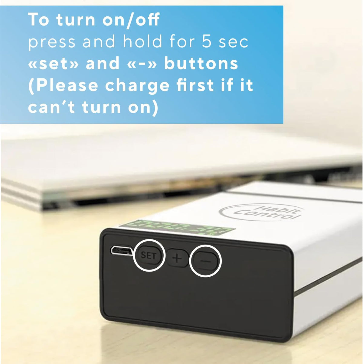 The Habit Control Timed Lock Box Small, Portable Lockbox with Timer Lock