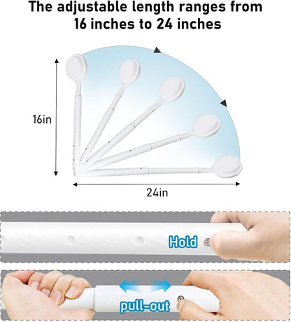 OZNER 24 Inches Silicone Back Scrubber for Shower - Extendable Long Handle Shower Brush with Dual-Sided Bristles - Exfoliating Body Scrubber for Sensitive Skin - Perfect for Men & Women (Black)