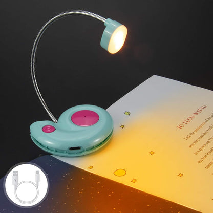 Kids Rechargeable Book Light, Clip on Reading Light for Kid, Kids Reading Lights, Amber Book Light for Reading in Bed, 2 Lighting Modes, Blue Light Blocking, Bookmark Light for Bookworms-Pink