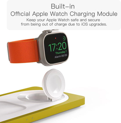 PETINO 3 in 1 Wireless Charging Station for Apple Devices with MagSafe