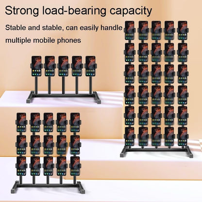 Cell Phone Stand, Heavy Base Multi Cell Phone Placement Rack Mobile Phone Management Storage Holder for Desk, Compatible(50x25x55cm-15)