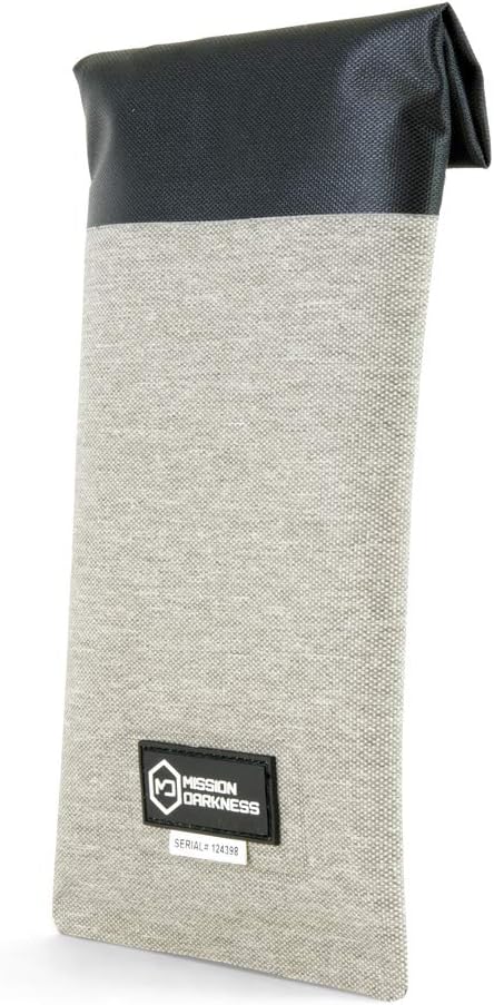 Mission Darkness Dry Shield Faraday Phone Sleeve // Slim Waterproof Dry Bag for Cell Phones + RF Shielding Liner // Signal Blocking, Anti-tracking, EMP Shield, Data Privacy, Electronic Device Security
