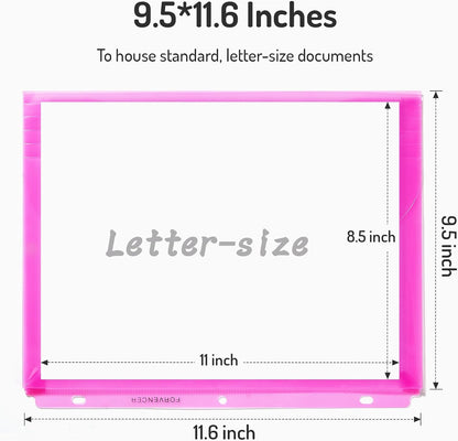 Forvencer Binder Pocket, Super Heavyweight Plastic Binder Folders