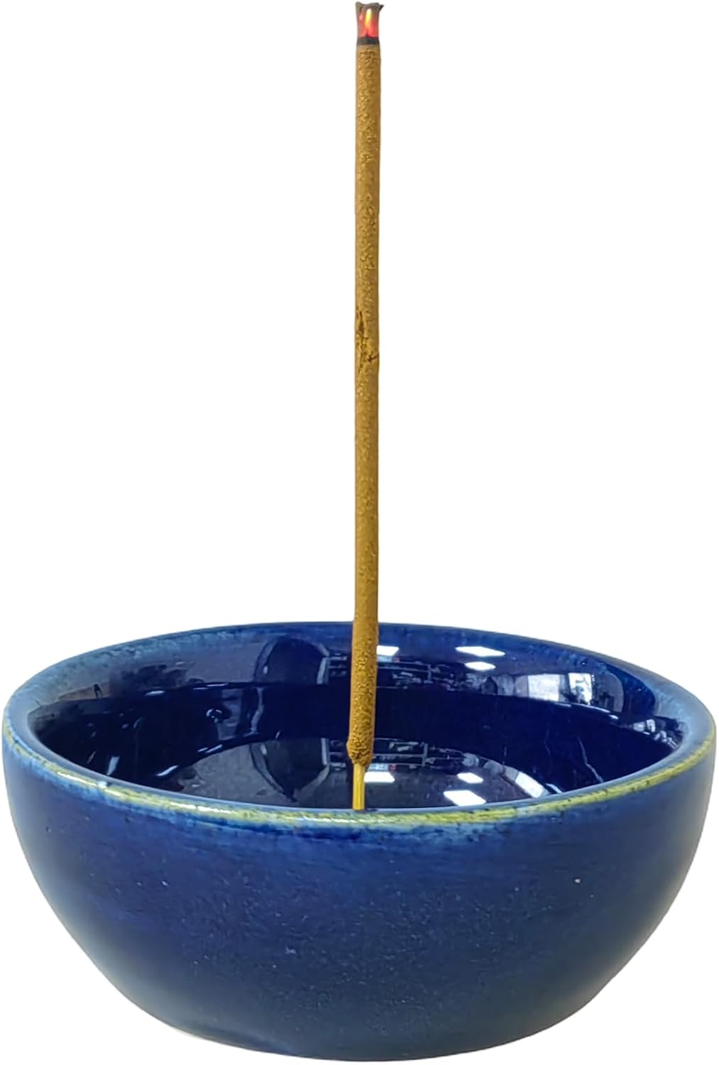 Hosley Tibetan Style Aluminum Incense Burner & Candle Holder - Aged Silver Finish, 4.5" Diameter Incense Stick Holder for Aromatherapy, Meditation & Home Decor
