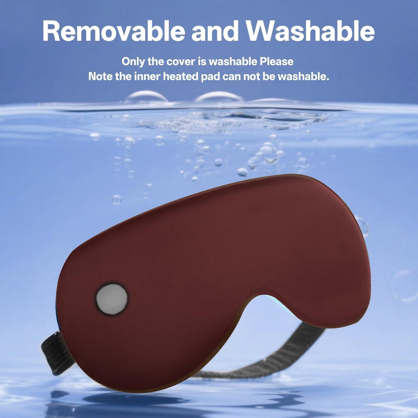 Cordless Heated Eye Mask for Dry Eyes,Electric Warm Compress for Fast Eye Relief Rechargeable USB Heat Relax Mask for Sleep