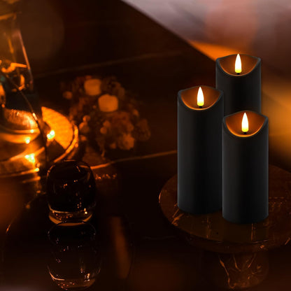 24 Pcs LED Flameless Candles with Remote, 3D Flickering Flame & LED String Lights, Acrylic Clear Cylinder, Timer Function, Romantic Ambience for Home Decor, Party, Wedding (Ivory).