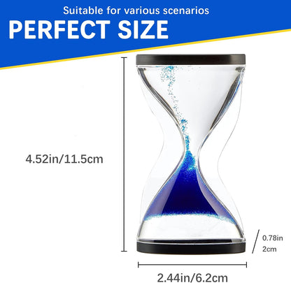 Upward Sand Timer Hourglass, 10 Minutes Sandglass Timer Sand Clock for Kids Games Classroom Kitchen Home Office Decoration, L69 x B29 x H153 mm (Green)