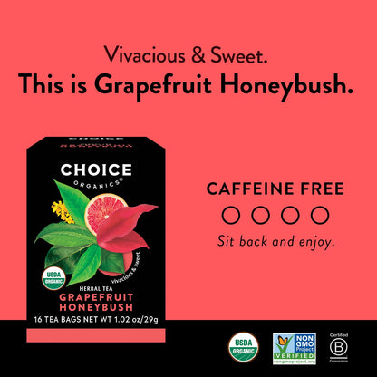 Choice Organics, Herbal Tea Variety Pack Sampler, 16 Tea Bags (3 Pack)