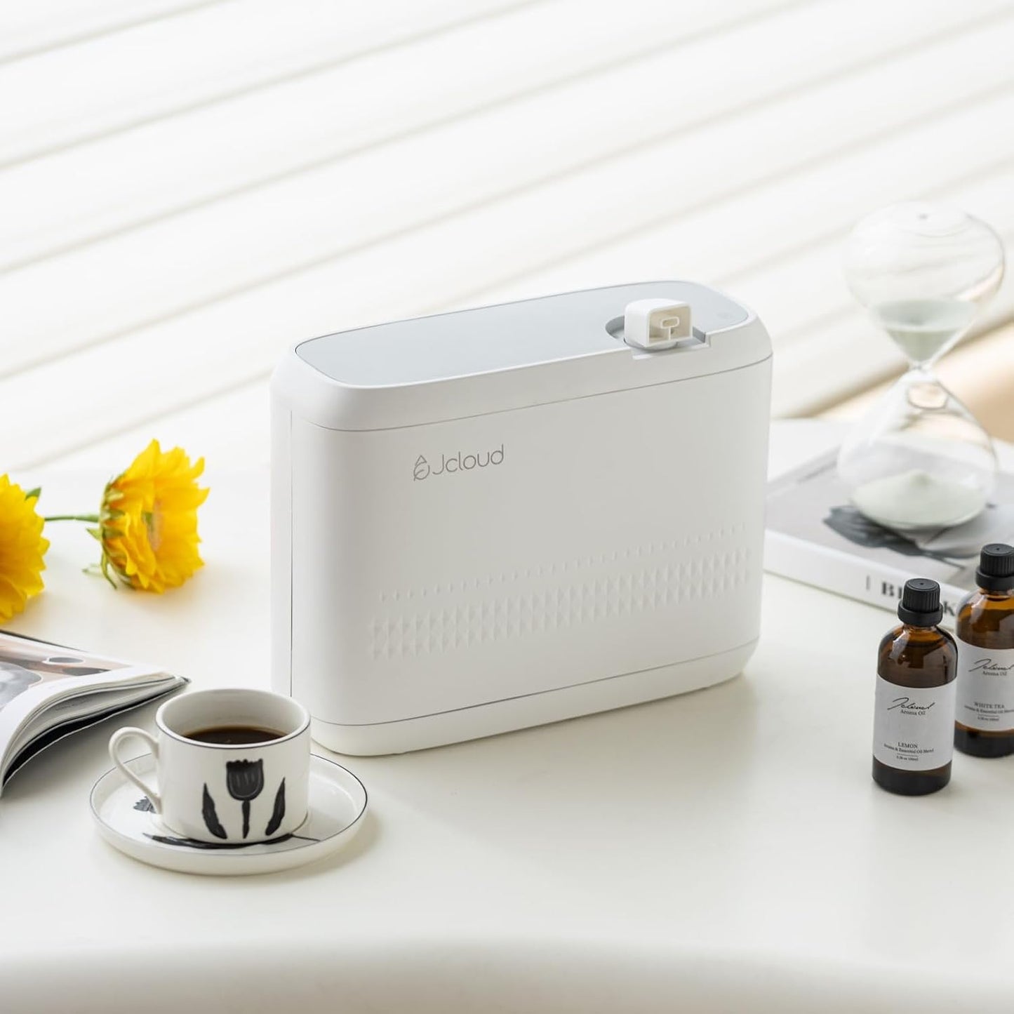JCLOUD Smart Scent Air Machine 1000ML, Hotel Scent Diffuser Cover Up to 4500 Sq. Ft., Waterless Cold Air Diffuser for Home, Aromatherapy Diffuser for Essential Oils Large Room, Dimgray