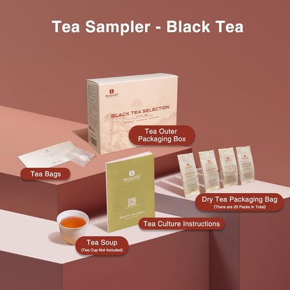 iTeaworld Loose Leaf Chinese Tea Sampler, 8 Flavors (Oolong Tea, Jasmine Flower Tea, Green Tea and White Tea), Each Flavor Comes With 2 Packs Of Loose Leaf Tea Sampler, With Mediumly Caffeinated, Sugar Free for Health, 2.1oz