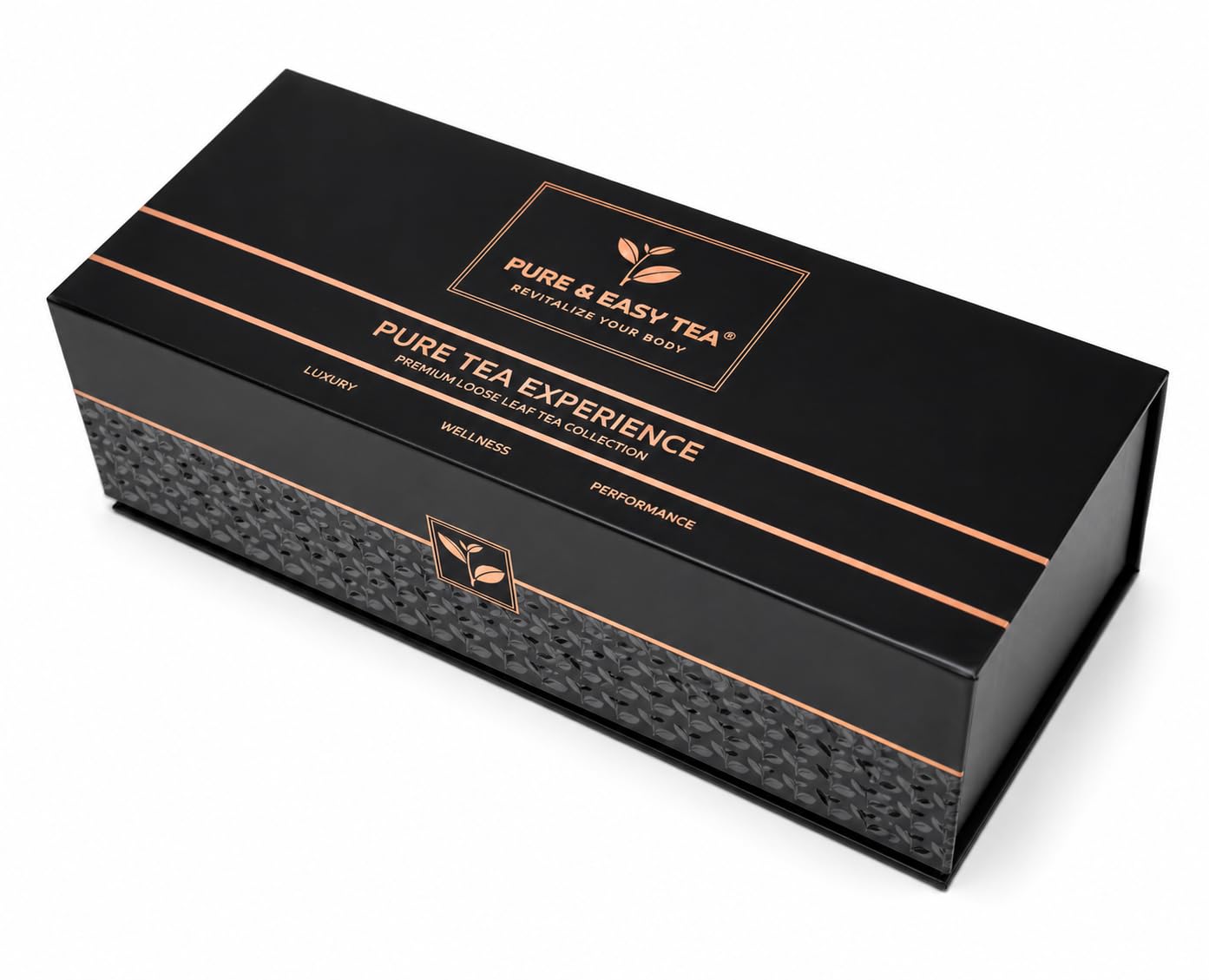 Pure And Easy Tea, Premium Tea Flight Gift Set, 30 Count, 10 Blend Loose Leaf Sampler, Herbal & Caffeinated Variety Pack, Luxury Tea Gift Box, Makes 60 Cups