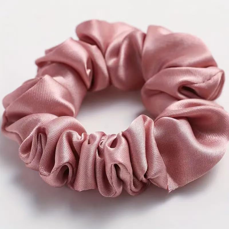 24 Pcs Hair Ties Scrunchies for Women Big Satin Scrunchie for Girls Seamless Elastic Hair Bands Soft Small Hair Tie for Thick Thin Hair Ponytail Holders Accessories