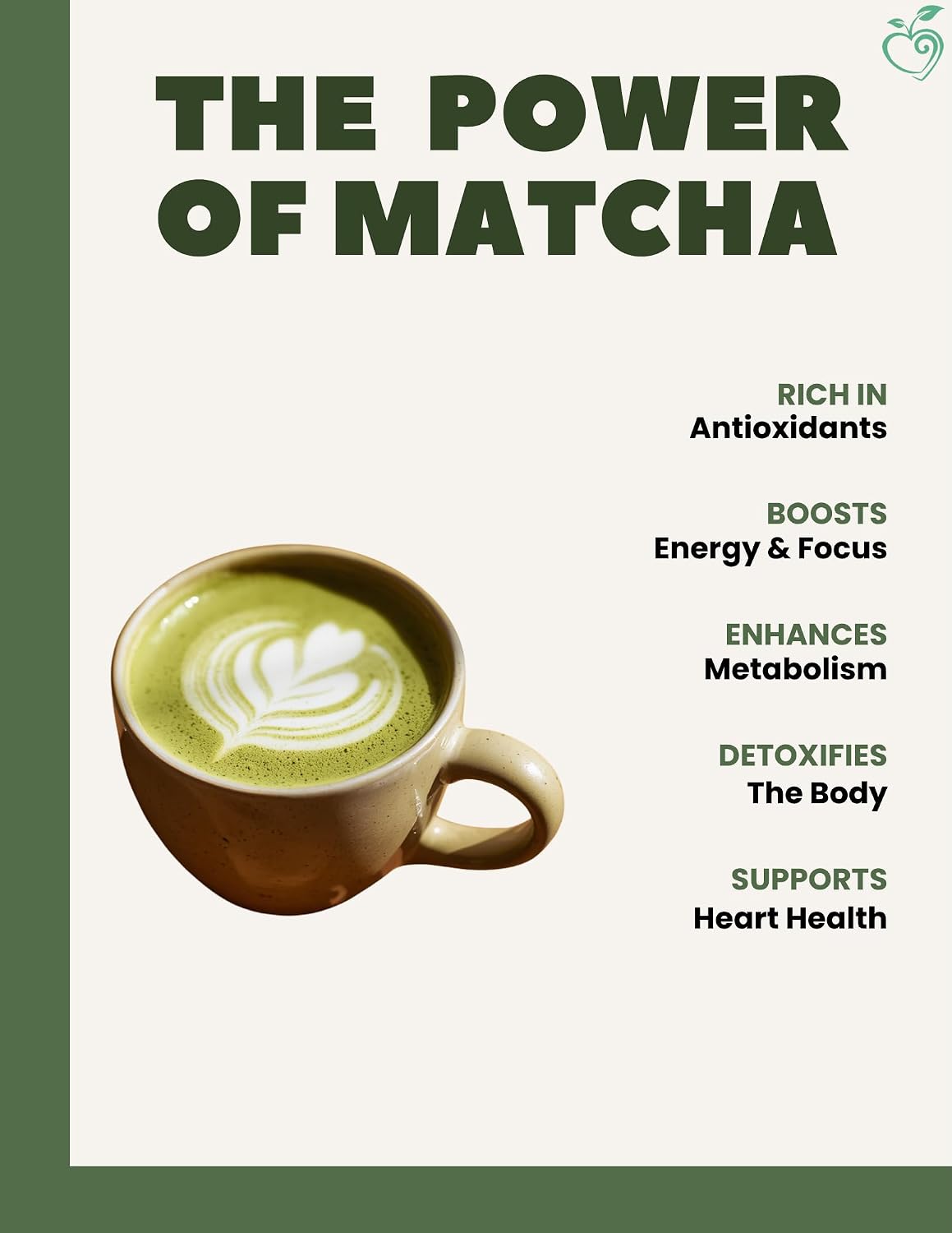 Organic Sweet Matcha Green Tea Powder - Cafe Style Blend by Cherie Sweet Heart - 16oz, Vegan & Gluten-Free, Rich in Antioxidants, Perfect for Lattes, Smoothies & Baking