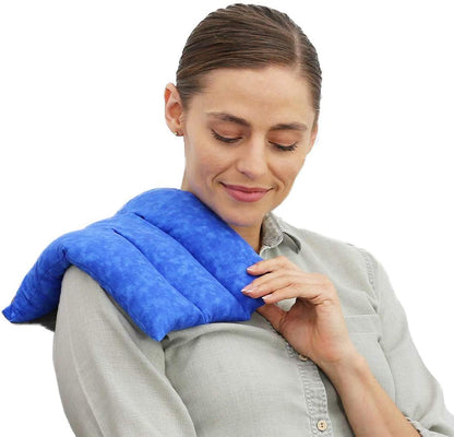 Nature Creation Microwaveable Herbal Heating Pad for Lumbar - Soothing Hot & Cold Therapy Pack for Lower Back- Soothing Relaxation, Warmth and Comfort - Lavender Flowers