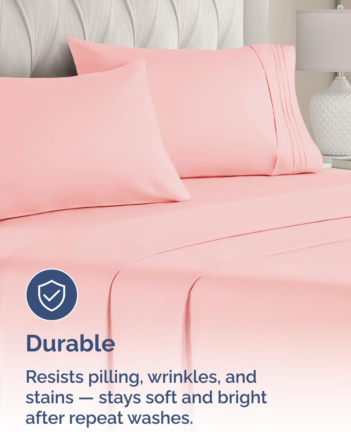Standard Pillow Cases Set of 10 - Ultra Soft Hotel Quality Pillowcase Covers - Comfy, Cozy & Wrinkle Free - Shrink, Stain and Fade Resistant - Machine Washable Pillow Protectors - 10 Pcs Set - White - Colors B