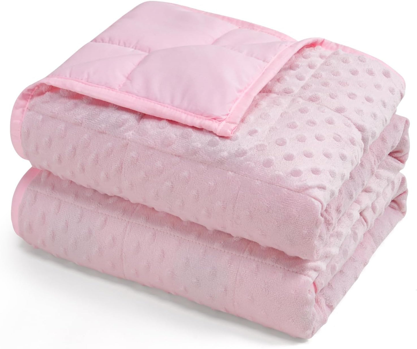 Kivik 2 lbs Weighted Lap Pad, Ultra Soft Minky Dotted Heavy Blankets Throw for Better Study Relaxing & Sleeping, Machine Washable, 20 x 30 Inches, Purple