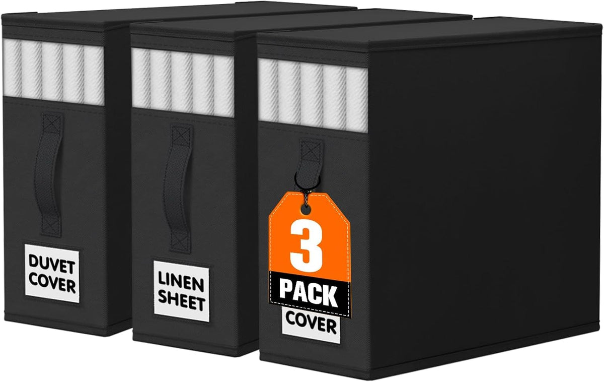 WOWBOX Bed Sheet Organizers and Storage,Closet Organizer Under Bed Storage