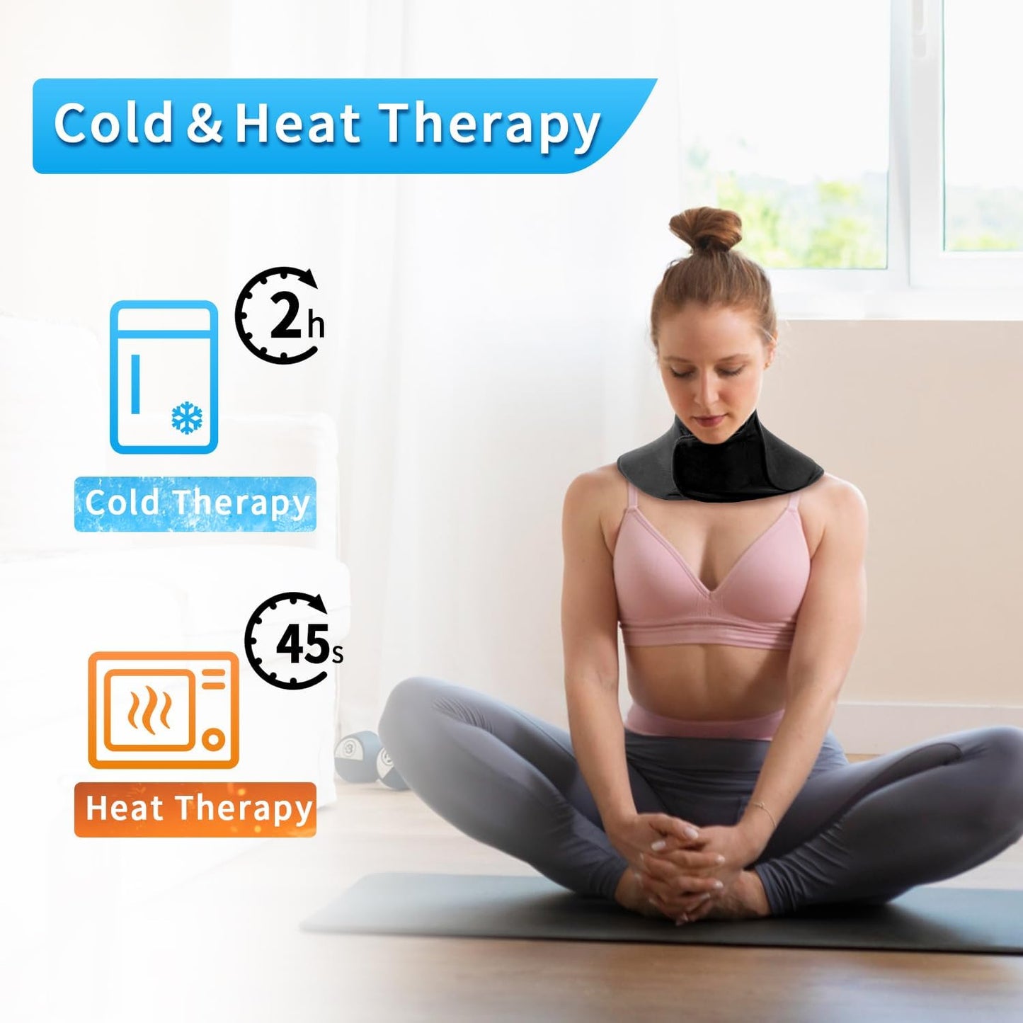 Knee Ice Pack Wrap Extended Ice Packs for Injuries Reusable Leg Freeze Compression Sleeves, Gel Cooling Knees Brace Cold Hot Packs Therapy Flexible for Pain Relief, Surgery Recovery Gift for Women Men