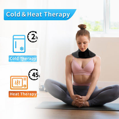 Neck Ice Pack Wrap Reusable Gel Ice Packs for Cervical Injuries Pain Relief
