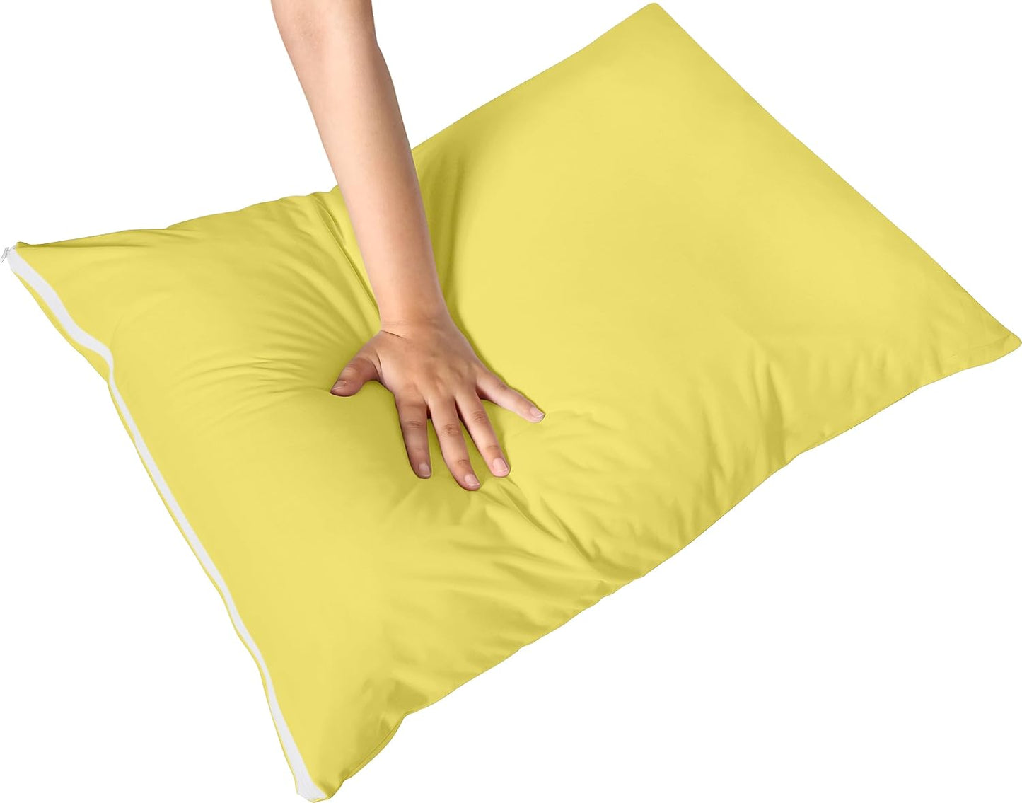 Utopia Bedding Premium 100% Waterproof Pillow Protectors with Zipper Standard Size (Set of 4), Bed Bug and Dust Mite Proof Zippered Pillow Covers, Pillow Encasement Cases, Gray