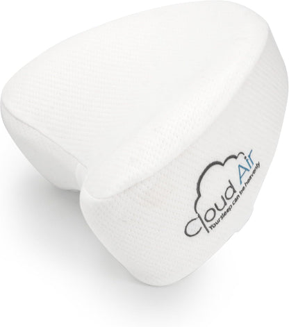 Vaunn Medical Cloud Air Side Sleeper Memory Foam Knee Pillow and Leg Positioner Cushion to Soothe Back, Leg and Hip Discomfort