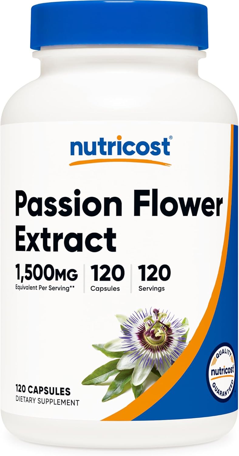 Nutricost Passion Flower Extract 120 Capsules for 120 Servings Per Bottle