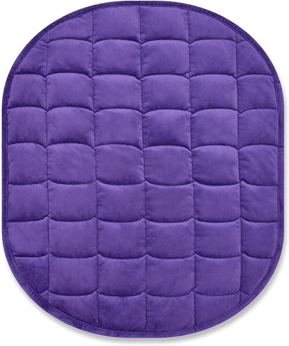 TONGDADA Weighted Lap Blanket 7lbs for Adult,Perfect for Relaxation, Lounging, Napping, Sleeping & Travel,Luxury Minky Weighted Body Blanket,Weighted Throw Blanket-Dark Grey Minky Dot, 29" x 24"