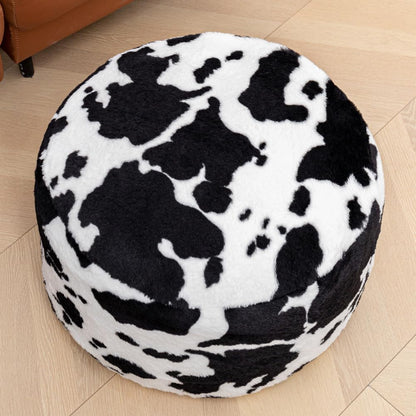 Round Pouf Ottoman 20 x 20 x 14 Inches Boho Poof Home Decor Floor Pouffe Ottoman Foot Rest for Couch Sofa Bean Bag Chairs Living Room Bedroom (Green)