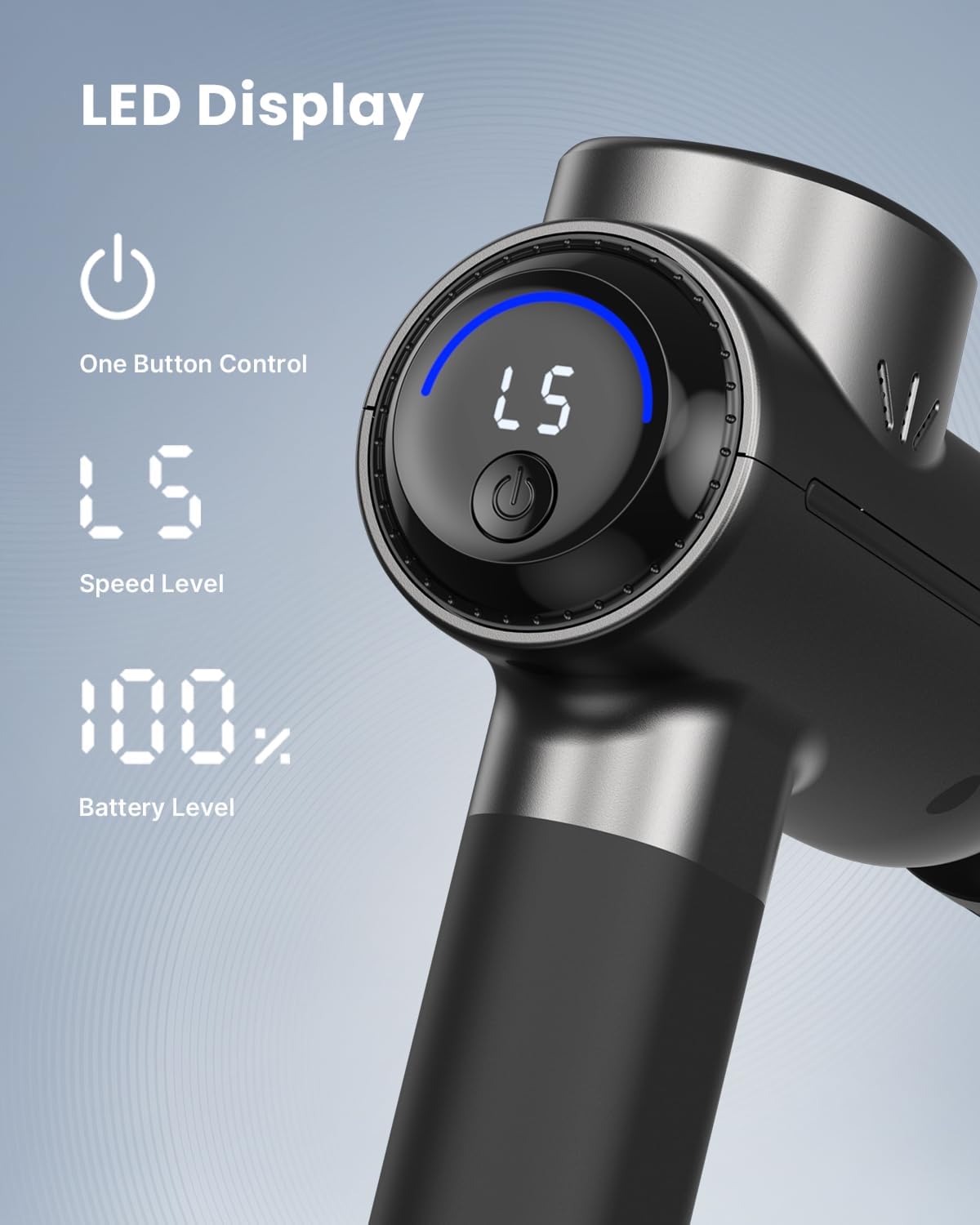 RENPHO Active+ Massage Gun, App-Controlled Guided Courses, Bluetooth
