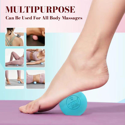 KSONE Massage Lacrosse Balls -Massage Balls for Myofacial Release&Trigger Point Therapy-Set of 2-Hard Lacrosse Massage Ball &Soft Massage Ball with one mini Ball