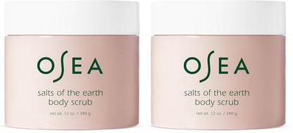 OSEA Salts of the Earth Body Scrub 12 oz - Pink Himalayan Salt Scrub - Gentle Body Exfoliation Skincare - Ideal Spa Gift for Pampering - Clean Beauty & Vegan Body Care