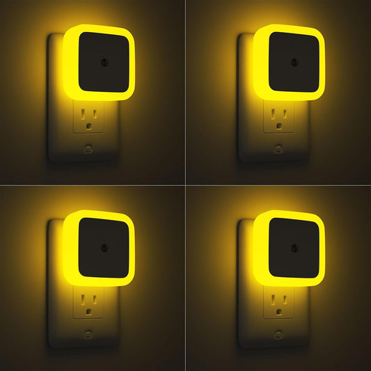 Sujeet Night Light, Night Lights Plug into Wall,Nightlight Plug in Night Light, Dusk to Dawn Night Lamp Led Night Lights for Adults Bedroom, Bathroom, Hallway (Amber)