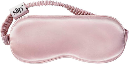 slip Pure Silk Sleep Mask - 100% Mulberry Silk, Ultra Soft & Comfortable, Blocks Light for Restful Sleep| Adjustable Strap for Perfect Fit, Gentle on Skin & Hair (Black - 1 Count Pack of 1)