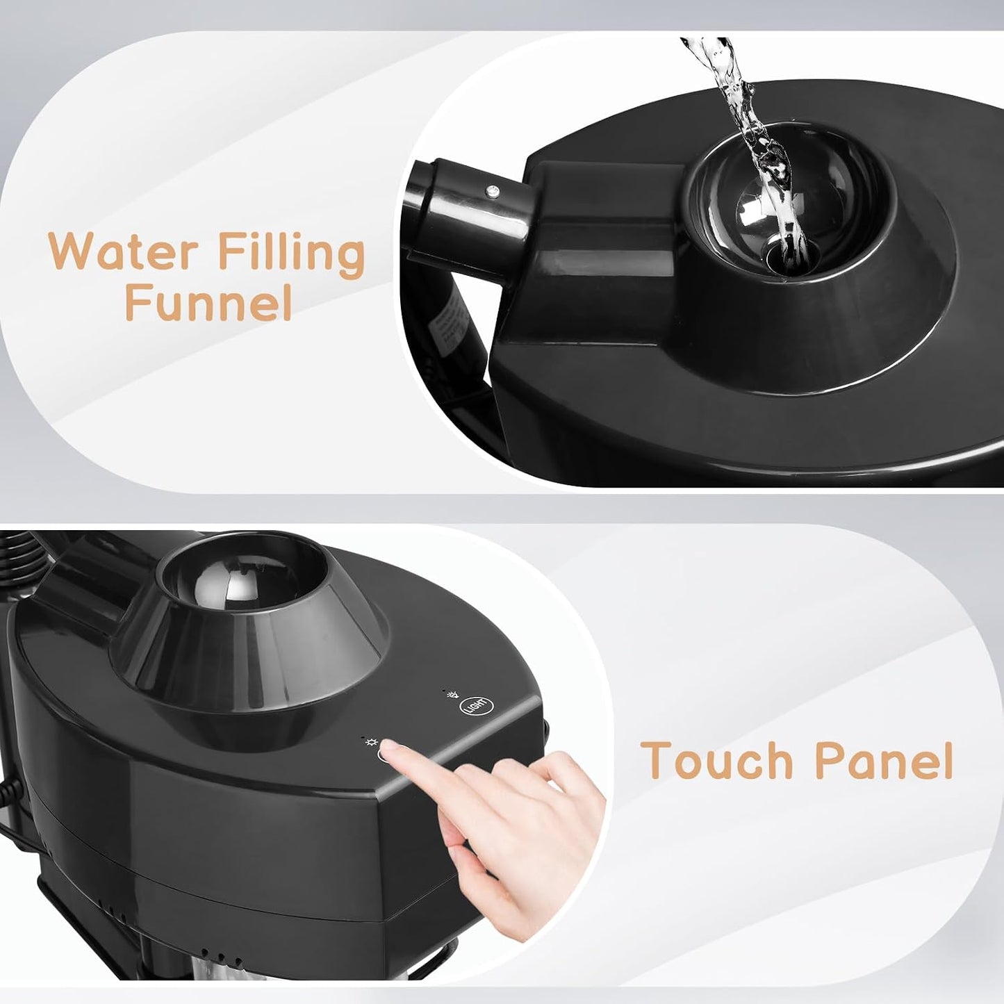Winado 2 in 1 Facial Steamer with 5X Magnification Light, Deep Cleaning